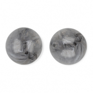 16 mm Perlen aus Acryl Round Grey-marble