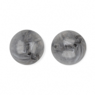 12 mm Perlen aus Acryl Round Grey-marble