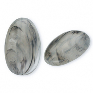 Perlen aus Acryl Oblong Oval Grey-marble