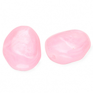 Perlen aus Acryl Egg-Shaped Pink-marble