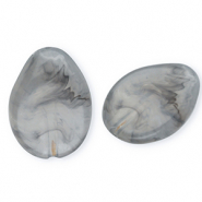 Perlen aus Acryl Drop Grey-marble