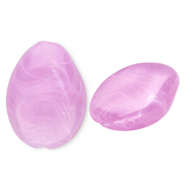 Perlen aus Acryl Drop Lavender purple-marble