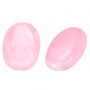 Perlen aus Acryl Oval Pink-marble