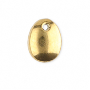 Anh&auml;nger aus Stainless Steel - Rostfreiem Stahl Oval Gold