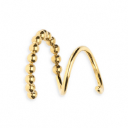 BY31&reg; Stainless Steel - Rostfrei Stahl Ohrringe / Spiral-Ohrringe Spheres Gold