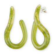 Musthave Resin Ohrringe&nbsp;/&nbsp;Ohrstecker Multicolour green