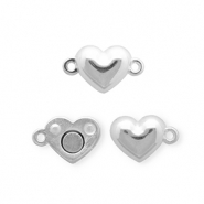 Schmuckzubeh&ouml;r Metall DQ&reg; Heart Antiek zilver (nikkelvrij)