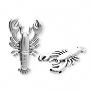 Anh&auml;nger Metall DQ&reg; Lobster Antiek zilver (nikkelvrij)