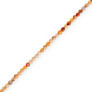Perlen Naturstein Achat 3mm Facett geschliffen Multicolor yellow-red