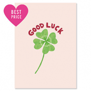 BY31&reg; Karten f&uuml;r Schmuck "Good luck" Light pink-green-rust red