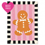 BY31&reg; Karten f&uuml;r Schmuck Gingerbread Man Black-off white-pink-brown