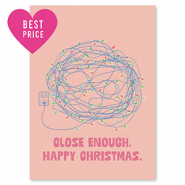 Karten f&uuml;r Schmuck "Close enough" Pink-blue