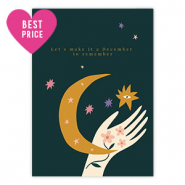 Karten f&uuml;r Schmuck "Let's make a december..." Petrol green