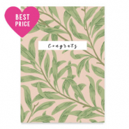 Karten f&uuml;r Schmuck "Congrats" Vintage pink