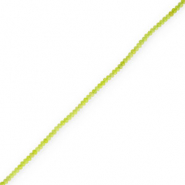 Perlen Naturstein 4mm Facett geschliffen Lime green