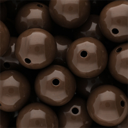 18 mm DQ Perlen aus Acryl shiny Cappuccino 19-1220 TCX