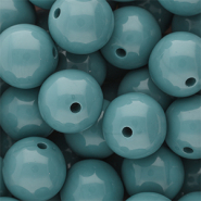 18 mm DQ Perlen aus Acryl shiny Cameo blue 15-4414 TCX