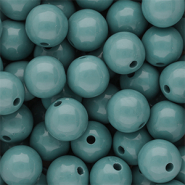 12 mm DQ Perlen aus Acryl shiny Cameo blue 15-4414 TCX