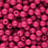8 mm DQ Perlen aus Acryl shiny Rose violet 17-2624 TCX