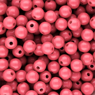 8 mm DQ Perlen aus Acryl shiny Pink lemonade 16-1735 TCX