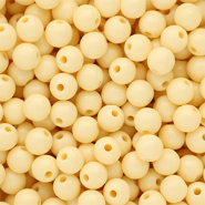 8 mm DQ Perlen aus Acryl shiny Pastel yellow 11-0616 TPG