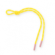 Schl&uuml;sselanh&auml;nger Paracord Yellow-white-light pink