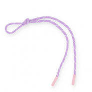 Schl&uuml;sselanh&auml;nger Paracord Lilac-white-light pink