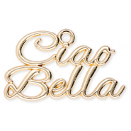Anh&auml;nger Metall "Ciao Bella" Gold