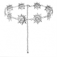 H&uuml;ftketten Sun Silver