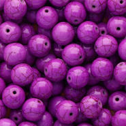 Keramik Perlen 12 mm Purple