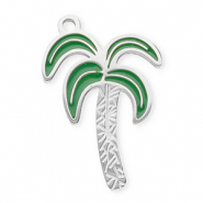 Anh&auml;nger aus Stainless Steel - Rostfreiem Stahl Palmtree Silver-transparent