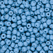 Rocailles Perlen Glas 6/0 (4 mm) Light blue