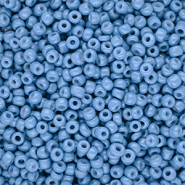 Rocailles Perlen Glas 8/0 (3 mm) Light blue