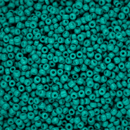 Rocailles Perlen Glas 12/0 (2 mm) Teal green
