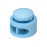 Farbiges Zubehör Kordelstopper Round Light blue