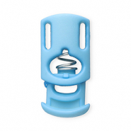 Farbiges Zubehör Kordelstopper Rectangle Light blue