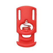 Farbiges Zubeh&ouml;r Kordelstopper Rectangle Red