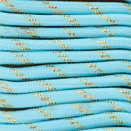 Musthave Paracord 6 mm Light blue-gold