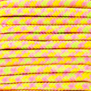 Musthave Paracord 6 mm Yellow-light pink-lime green