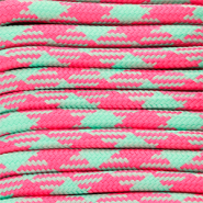 Musthave Paracord 6.5 mm Hot pink-mint green