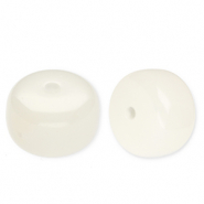 Perlen aus Acryl Disc Off white-marble