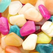 Perlen aus Acryl Pentagon Multicolour-marble