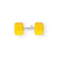 Statement-Anhänger Dumbell "10kg" Dark yellow-silver