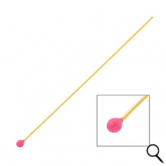 BY31&reg; Zubeh&ouml;r aus Stainless Steel - Rostfreiem Stahl Nietstifte with Ball 70 mm Gold-magenta pink