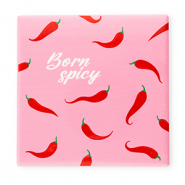 BY31&reg; Deko-Fliese "Born spicy" Pink-red-green-white