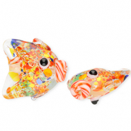 Glasperlen Handgefertigt Fish Transparent-multicolour