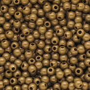 6 mm DQ Perlen aus Acryl shiny Wood thrush brown 17-1129 TCX
