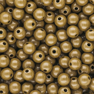 10 mm DQ Perlen aus Acryl shiny Wood thrush brown 17-1129 TCX