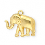Anh&auml;nger aus Stainless Steel - Rostfreiem Stahl Elephant Gold