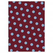 BY31&reg; Karten f&uuml;r Schmuck Dots Mahogany red-light blue
